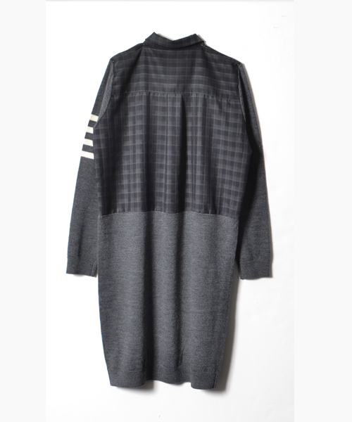 AMERICAN RAG CIE（アメリカンラグシー）の「【オンライン限定】ニット×布帛シャツワンピース/212-LAN-L142W-B3795（ワンピース・レディース・ブラック/チャコールグレー/ブルー系その他・FREE）」の8枚目の写真