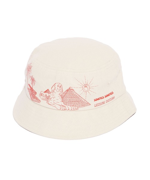 Kirsh ブラック バケットハット (キルシー) KIRSH ]☆CHERRY REVERSIBLE WRINKLE BUCKET HAT (KIRSH/ハット