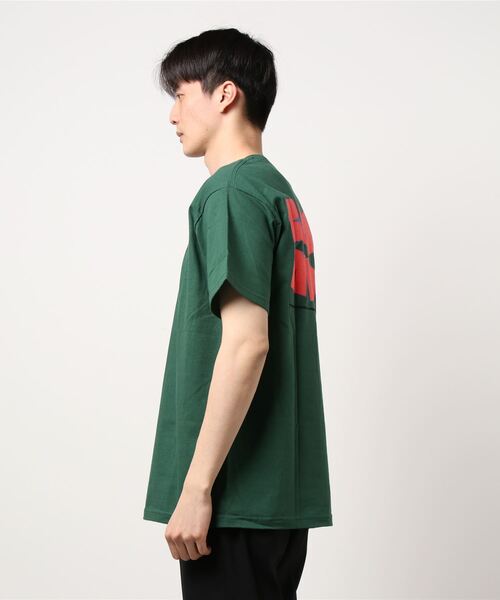 KNOW WAVE(ノウ ウェイブ)の「【KNOW WAVE / ノウ ウェーブ】BUILDING BLOCKS TEE/バックプリントTシャツ(Tシャツ/カットソー・メンズ・ホワイト/グリーン・MEDIUM/LARGE)」の4枚目の写真