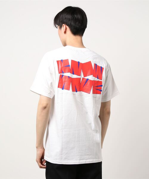 KNOW WAVE(ノウ ウェイブ)の「【KNOW WAVE / ノウ ウェーブ】BUILDING BLOCKS TEE/バックプリントTシャツ(Tシャツ/カットソー・メンズ・ホワイト/グリーン・MEDIUM/LARGE)」の3枚目の写真