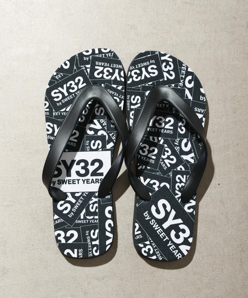 SY32 by SWEET YEARS(エスワイサーティトゥバイスィートイヤーズ)の「【SY32 by SWEET YEARS】BEACH SANDALS(サンダル・メンズ・ホワイト/ブラック・25/27)」の1枚目の写真