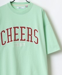 Lazar（ラザル）の「カレッジ ロゴ ワッペン 刺繍 ヘビーウェイト USAコットン ビッグシルエット Tシャツ（Tシャツ/カットソー・メンズ）」