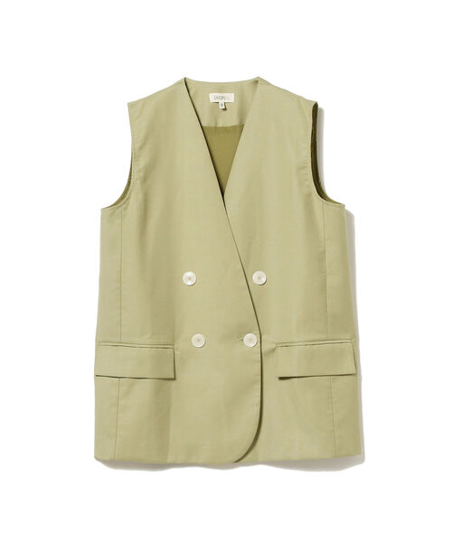 Ray BEAMS（レイビームス）の「GHOSPELL / Collaborate Sleeveless Blazer（ベスト・レディース・グリーン・ONE SIZE）」の4枚目の写真