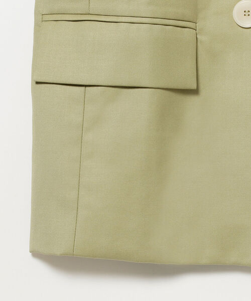 Ray BEAMS（レイビームス）の「GHOSPELL / Collaborate Sleeveless Blazer（ベスト・レディース・グリーン・ONE SIZE）」の2枚目の写真