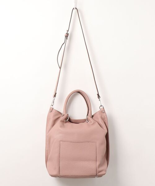 BEARDSLEY（ビアズリー）の「《GIANNI NATARO CAROL J》レザーバッグ（トートバッグ・レディース・カーキ/ピンク・FREE）」の4枚目の写真