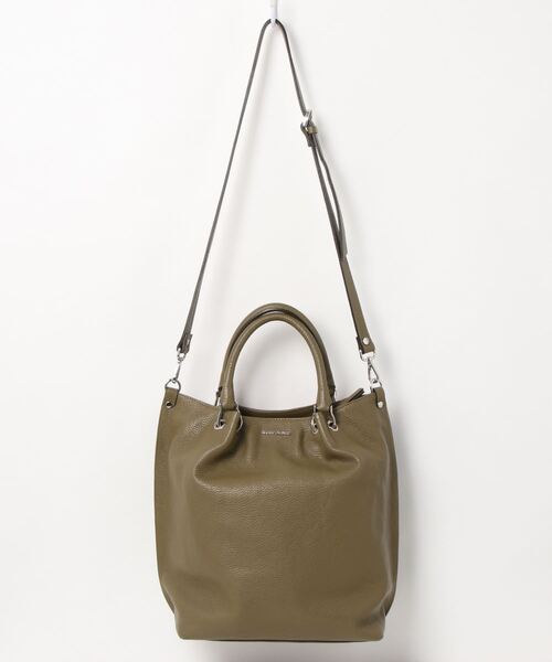 BEARDSLEY（ビアズリー）の「《GIANNI NATARO CAROL J》レザーバッグ（トートバッグ・レディース・カーキ/ピンク・FREE）」の7枚目の写真