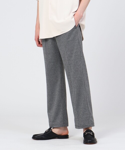 tk.TAKEO KIKUCHI（ティーケータケオキクチ）の「◆ジグザグジオメトリック ジャカードパンツ（ユニセックスアイテム）（その他パンツ・メンズ・ブラック系3/ブラウン系4・88/66）」の9枚目の写真