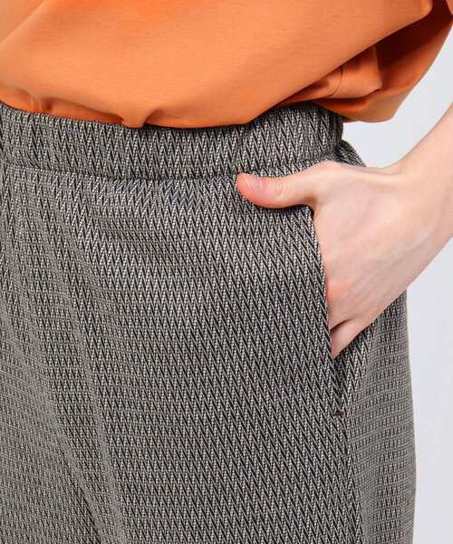 tk.TAKEO KIKUCHI（ティーケータケオキクチ）の「◆ジグザグジオメトリック ジャカードパンツ（ユニセックスアイテム）（その他パンツ・メンズ・ブラック系3/ブラウン系4・88/66）」の12枚目の写真