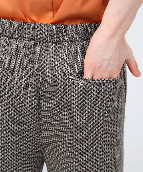 tk.TAKEO KIKUCHI（ティーケータケオキクチ）の「◆ジグザグジオメトリック ジャカードパンツ（ユニセックスアイテム）（その他パンツ・メンズ・ブラック系3/ブラウン系4・88/66）」の13枚目の写真