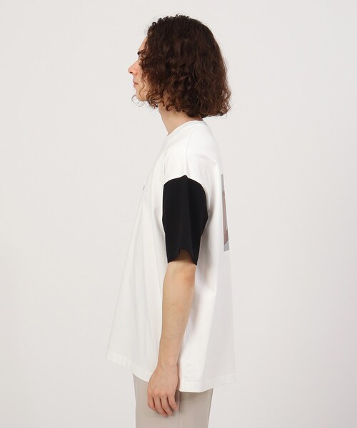 tk.TAKEO KIKUCHI(ティーケータケオキクチ)の「◆凪 × tk.TAKEO KIKUCHI「口紅を塗る女の子」Tシャツ(Tシャツ/カットソー・メンズ・ブラック/オフホワイト/ホワイト系7・01/02/03)」の13枚目の写真