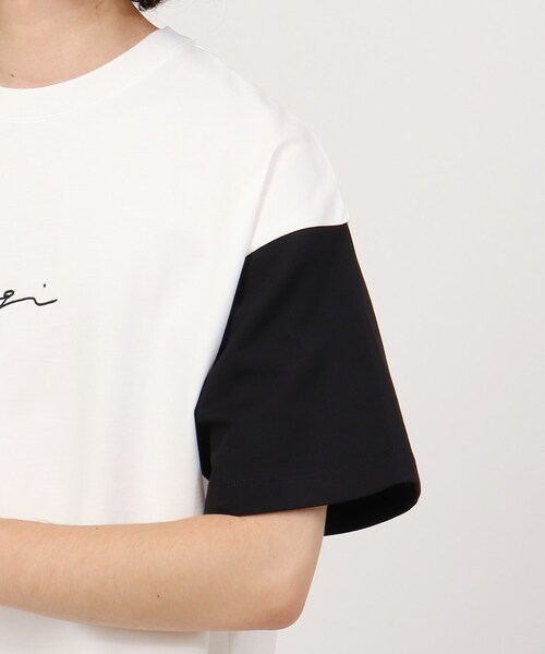 tk.TAKEO KIKUCHI(ティーケータケオキクチ)の「◆凪 × tk.TAKEO KIKUCHI「口紅を塗る女の子」Tシャツ(Tシャツ/カットソー・メンズ・ブラック/オフホワイト/ホワイト系7・01/02/03)」の9枚目の写真