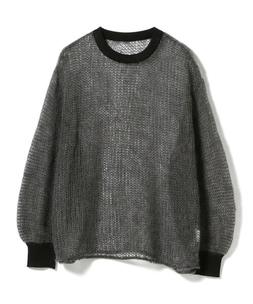 CAROLINA GLASER（カロリナ グレイサー）の「CAROLINA GLASER / メッシュ ニット（ニット/セーター・レディース・ブラック/チャコールグレー・ONE SIZE）」の19枚目の写真