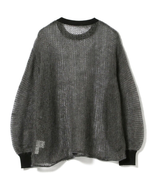 CAROLINA GLASER（カロリナ グレイサー）の「CAROLINA GLASER / メッシュ ニット（ニット/セーター・レディース・ブラック/チャコールグレー・ONE SIZE）」の22枚目の写真