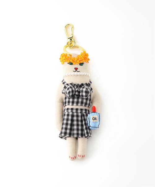 SLOBE IENA（スローブイエナ）の「【Casselini/キャセリーニ】キャットチャーム◆（キーホルダー・レディース・ホワイト/ブラック/ダークブルー・FREE）」の14枚目の写真