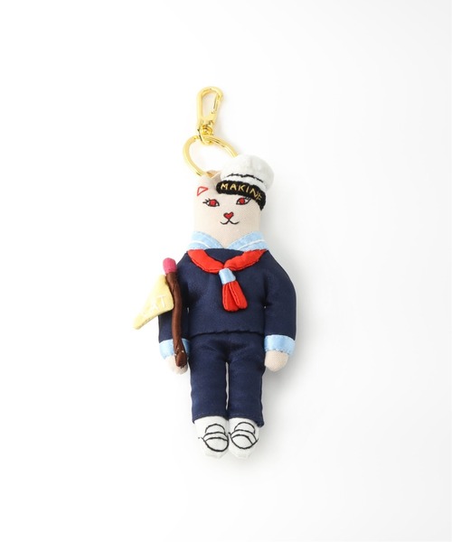 SLOBE IENA（スローブイエナ）の「【Casselini/キャセリーニ】キャットチャーム◆（キーホルダー・レディース・ホワイト/ブラック/ダークブルー・FREE）」の4枚目の写真