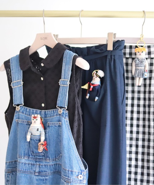 SLOBE IENA（スローブイエナ）の「【Casselini/キャセリーニ】キャットチャーム◆（キーホルダー・レディース・ホワイト/ブラック/ダークブルー・FREE）」の5枚目の写真