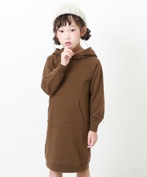 無地スウェットパーカーワンピース