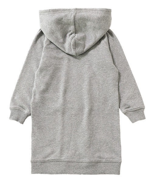 devirock(デビロック)の「無地スウェットパーカーワンピース(ワンピース・キッズ・杢グレー/ラベンダー/ブルーグレー/モカ/ブラック/ピンク系その他/パープル系その他/グリーン系その他・80cm/90cm/100cm/110cm/120cm/130cm/140cm/150cm/160cm)」の13枚目の写真