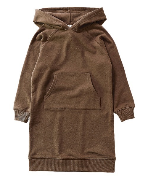 devirock(デビロック)の「無地スウェットパーカーワンピース(ワンピース・キッズ・杢グレー/ラベンダー/ブルーグレー/モカ/ブラック/ピンク系その他/パープル系その他/グリーン系その他・80cm/90cm/100cm/110cm/120cm/130cm/140cm/150cm/160cm)」の17枚目の写真