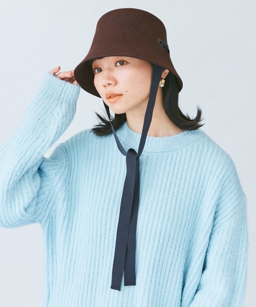 kaorinomori（カオリノモリ）の「カオリノモリ　ヴァパウハット（ハット・レディース・ブラウン/ブルー・M/57.5cm）」の12枚目の写真