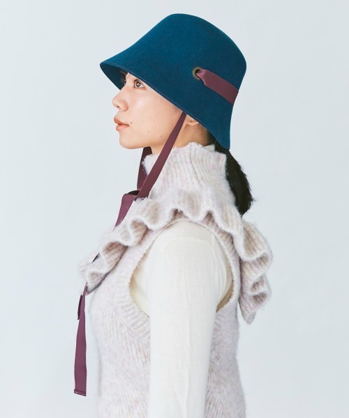 kaorinomori（カオリノモリ）の「カオリノモリ　ヴァパウハット（ハット・レディース・ブラウン/ブルー・M/57.5cm）」の16枚目の写真