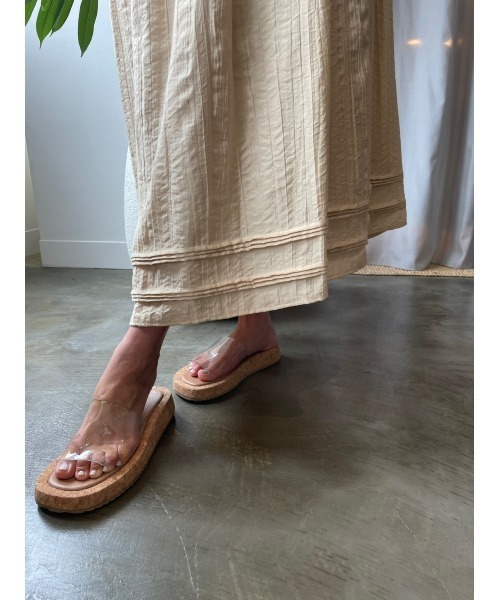 TRUNC（トランクエイティーエイト）の「Pin Tuck OnePiece（ワンピース・レディース・ブラック/ベージュ・FREE）」の10枚目の写真