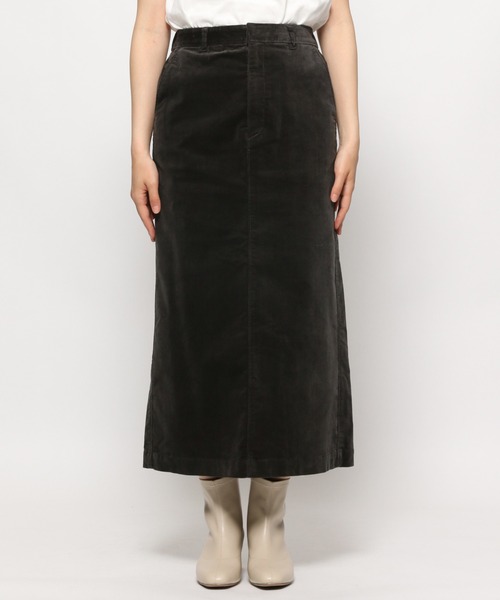 LEPSIM（レプシィム）の「ストレッチコーデュロイスカート　947918（スカート・レディース・チャコールグレー/ブルー/マスタード/グレイッシュベージュ・SMALL/MEDIUM/LARGE）」の6枚目の写真