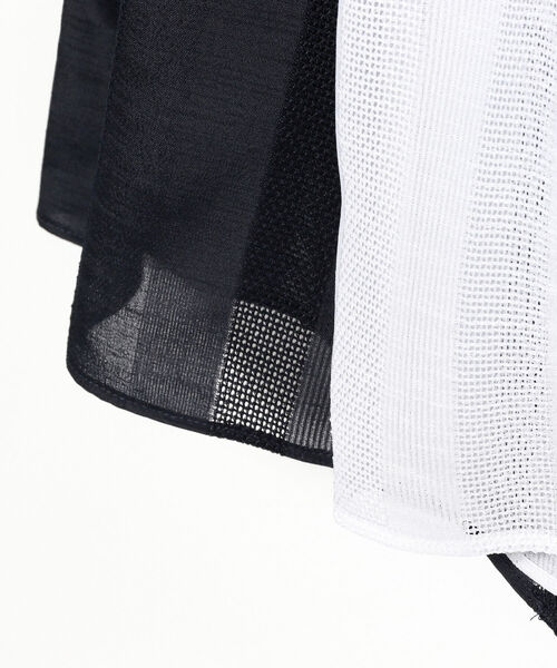 BEAMS LIGHTS（ビームスライツ）の「BEAMS LIGHTS / シャドウ ストライプ ワイド パンツ（その他パンツ・レディース・ホワイト/ネイビー・ONE SIZE）」の12枚目の写真