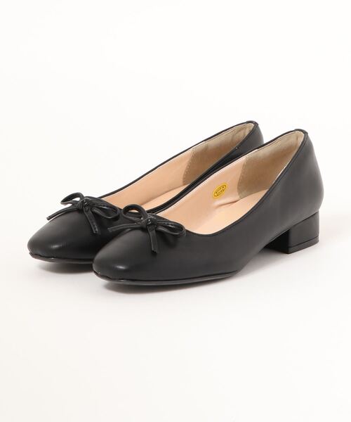 SUNNY ROOM（サニールーム）の「【防水設計】ローヒールリボンパンプス　8012（パンプス・レディース・ブラック系その他/ネイビー/ブラック/ワインレッド・LL/M/L/S）」の3枚目の写真