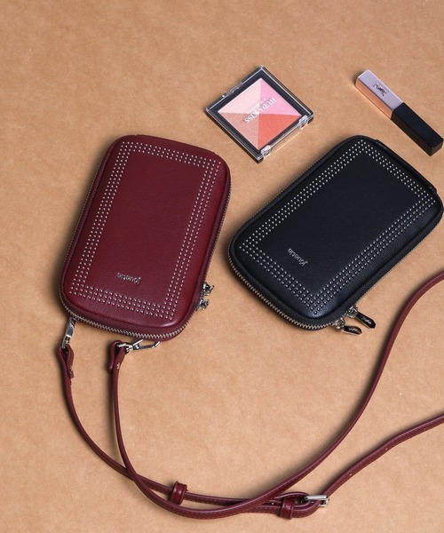 jouetie(ジュエティ)の「【jouetie/ジュエティ】スマホミニウォレットマルチショルダーバッグ(ショルダーバッグ・レディース・ダークグリーン/ラベンダー/オリーブ/ワイン/ネイビー/ベージュ系その他/ブラック/アイボリー/ブラウン/キャメル/シルバー/ゴールド/ピンク・FREE)」の11枚目の写真