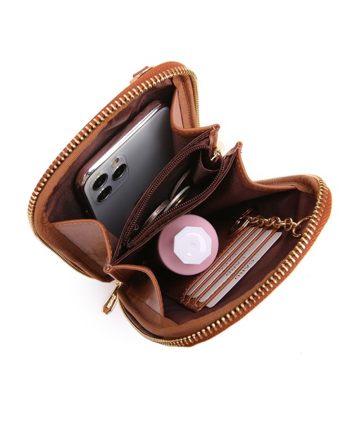 jouetie(ジュエティ)の「【jouetie/ジュエティ】スマホミニウォレットマルチショルダーバッグ(ショルダーバッグ・レディース・ダークグリーン/ラベンダー/オリーブ/ワイン/ネイビー/ベージュ系その他/ブラック/アイボリー/ブラウン/キャメル/シルバー/ゴールド/ピンク・FREE)」の15枚目の写真