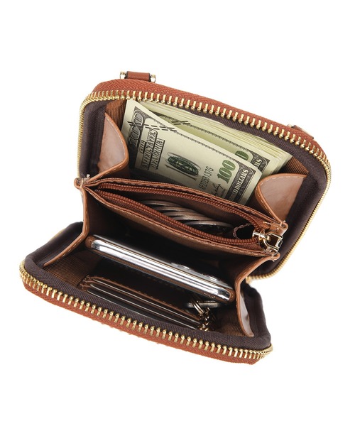 jouetie(ジュエティ)の「【jouetie/ジュエティ】スマホミニウォレットマルチショルダーバッグ(ショルダーバッグ・レディース・ダークグリーン/ラベンダー/オリーブ/ワイン/ネイビー/ベージュ系その他/ブラック/アイボリー/ブラウン/キャメル/シルバー/ゴールド/ピンク・FREE)」の14枚目の写真