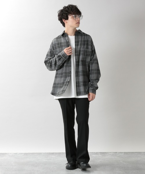 RAGEBLUE（レイジブルー）の「TRストレッチ/フレアスラックス/956096（スラックス・メンズ・ブラック/ダークブラウン・MEDIUM/LARGE）」の3枚目の写真