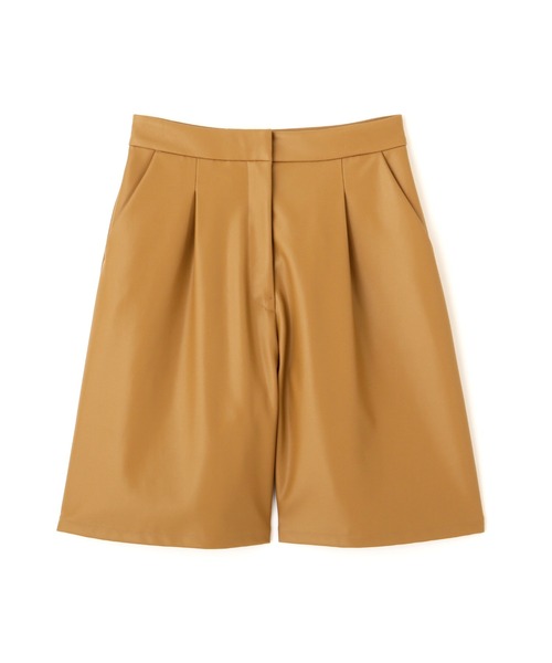 NATURAL BEAUTY BASIC（ナチュラルビューティーベーシック）の「フェイクレザーショートパンツ/0171230971（その他パンツ・レディース・キャメル/ブラック・SMALL/MEDIUM）」の14枚目の写真