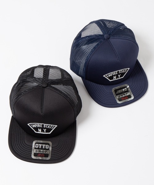 Code Kelly(コードケリー)の「Code Kelly × OTTO SNAP BACK POLY "EMPIRE STATE N.Y" コードケリー×オットースナップバックメッシュキャップ 「エンパイアステイトNY」(キャップ・メンズ・ブラック/ネイビー・FREE)」の9枚目の写真