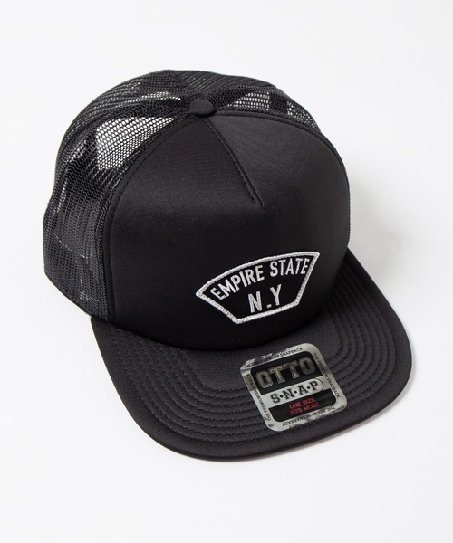 Code Kelly(コードケリー)の「Code Kelly × OTTO SNAP BACK POLY "EMPIRE STATE N.Y" コードケリー×オットースナップバックメッシュキャップ 「エンパイアステイトNY」(キャップ・メンズ・ブラック/ネイビー・FREE)」の5枚目の写真