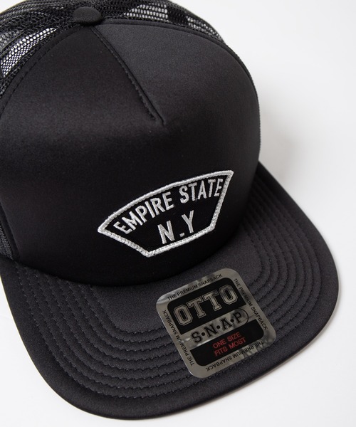 Code Kelly(コードケリー)の「Code Kelly × OTTO SNAP BACK POLY "EMPIRE STATE N.Y" コードケリー×オットースナップバックメッシュキャップ 「エンパイアステイトNY」(キャップ・メンズ・ブラック/ネイビー・FREE)」の17枚目の写真