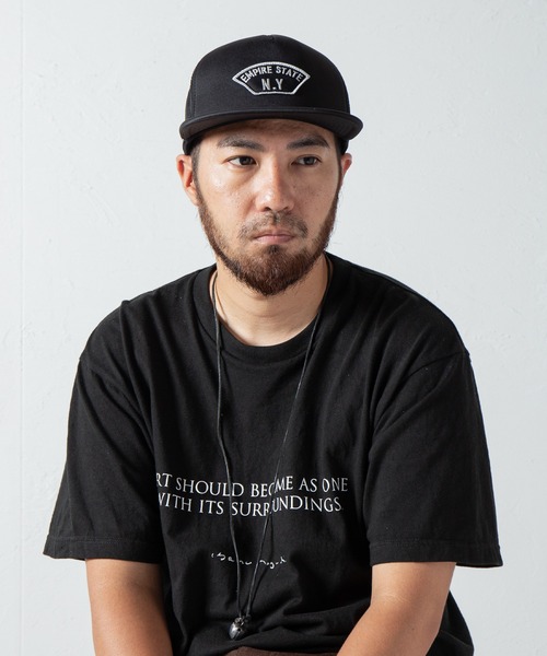 Code Kelly(コードケリー)の「Code Kelly × OTTO SNAP BACK POLY "EMPIRE STATE N.Y" コードケリー×オットースナップバックメッシュキャップ 「エンパイアステイトNY」(キャップ・メンズ・ブラック/ネイビー・FREE)」の4枚目の写真