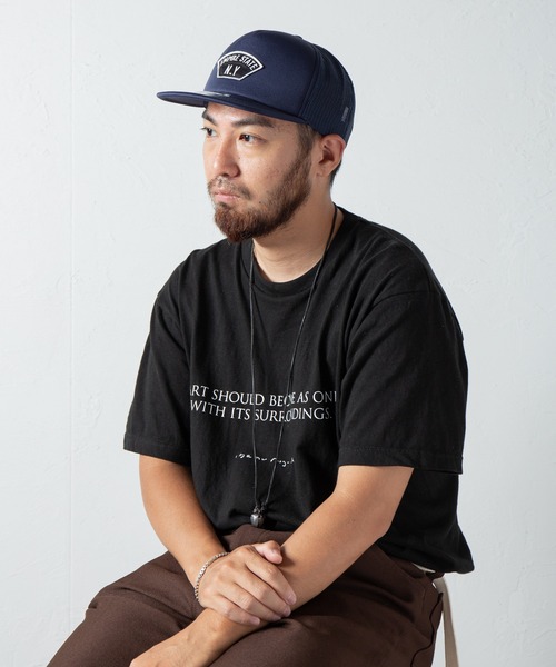 Code Kelly(コードケリー)の「Code Kelly × OTTO SNAP BACK POLY "EMPIRE STATE N.Y" コードケリー×オットースナップバックメッシュキャップ 「エンパイアステイトNY」(キャップ・メンズ・ブラック/ネイビー・FREE)」の16枚目の写真