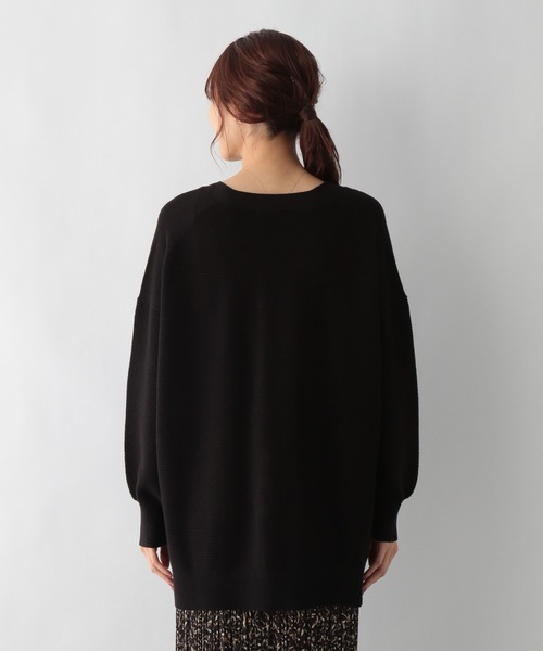 GLOBAL WORK（グローバルワーク）の「ユルリラックスカーディガン/957968（カーディガン/ボレロ・レディース・アイボリー/ブラック/ラベンダー・FREE）」の14枚目の写真