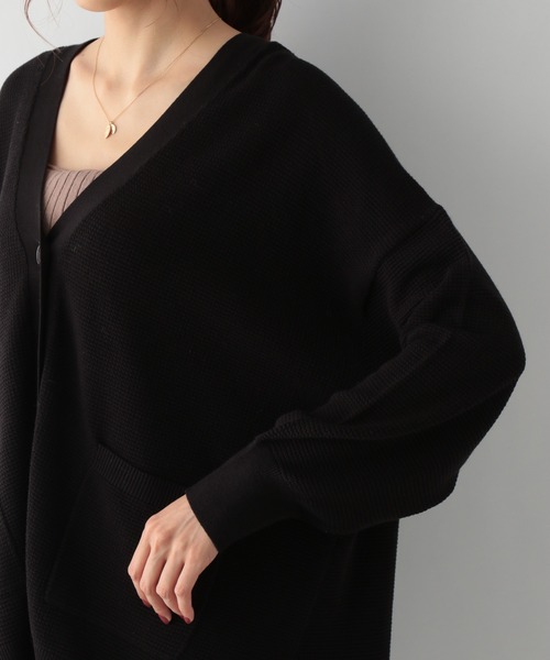 GLOBAL WORK（グローバルワーク）の「ユルリラックスカーディガン/957968（カーディガン/ボレロ・レディース・アイボリー/ブラック/ラベンダー・FREE）」の16枚目の写真