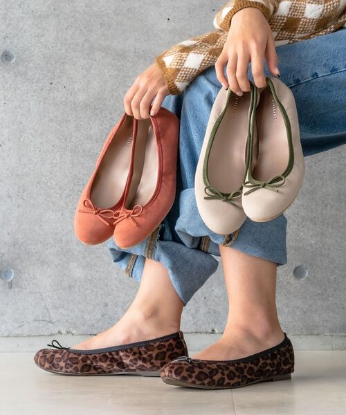 ESPERANZA(エスペランサ)の「◆スエードバレエ(パンプス・レディース・こしょう色系1/ネイビー系6/ブラウン系1・LL/L/S/M)」の4枚目の写真