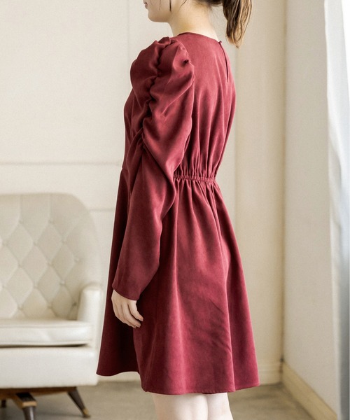 OLIVE des OLIVE（オリーブデオリーブ）の「【WEB限定】パワショルミニワンピース（ワンピース・レディース・ブラック/サックスブルー/ボルドー・FREE）」の14枚目の写真