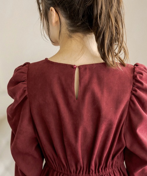 OLIVE des OLIVE（オリーブデオリーブ）の「【WEB限定】パワショルミニワンピース（ワンピース・レディース・ブラック/サックスブルー/ボルドー・FREE）」の16枚目の写真