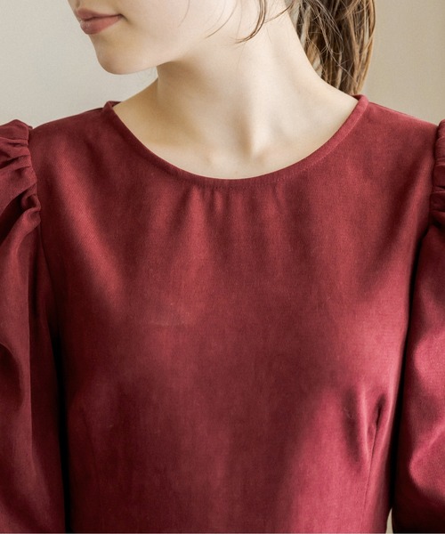 OLIVE des OLIVE（オリーブデオリーブ）の「【WEB限定】パワショルミニワンピース（ワンピース・レディース・ブラック/サックスブルー/ボルドー・FREE）」の17枚目の写真