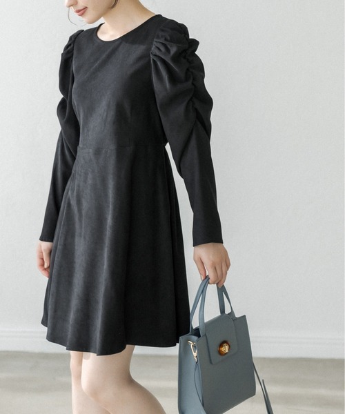 OLIVE des OLIVE（オリーブデオリーブ）の「【WEB限定】パワショルミニワンピース（ワンピース・レディース・ブラック/サックスブルー/ボルドー・FREE）」の20枚目の写真