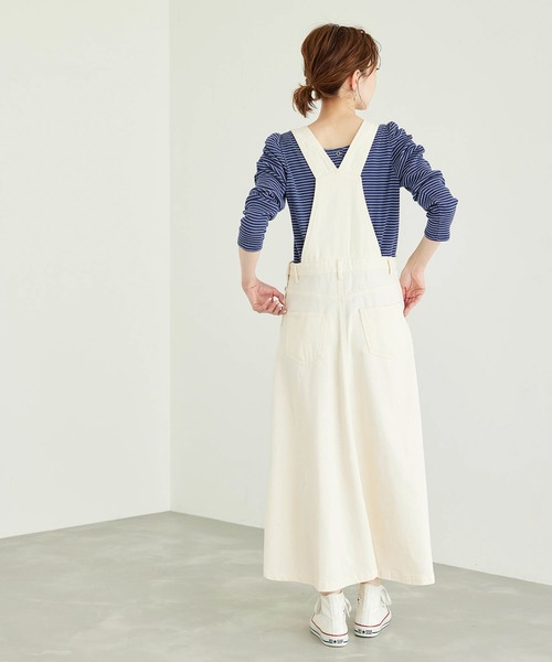 ROPE' PICNIC（ロペピクニック）の「【WEB限定】デニムジャンパースカート（ジャンパースカート・レディース・ブラック/ネイビー/ホワイト・38）」の20枚目の写真