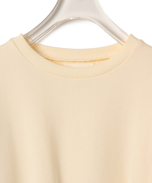 CAROLINA GLASER（カロリナ グレイサー）の「CAROLINA GLASER / レーシーライントップス（スウェット・レディース・クリーム/ネイビー・ONE SIZE）」の10枚目の写真