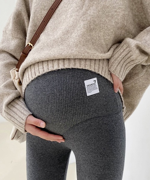 aimoha（アイモハ）の「シンプル マタニティレギンス（マタニティウェア/グッズ・レディース・ダークグレー/ブラック/ライトグレー・LARGE/X-LARGE/MEDIUM）」の3枚目の写真