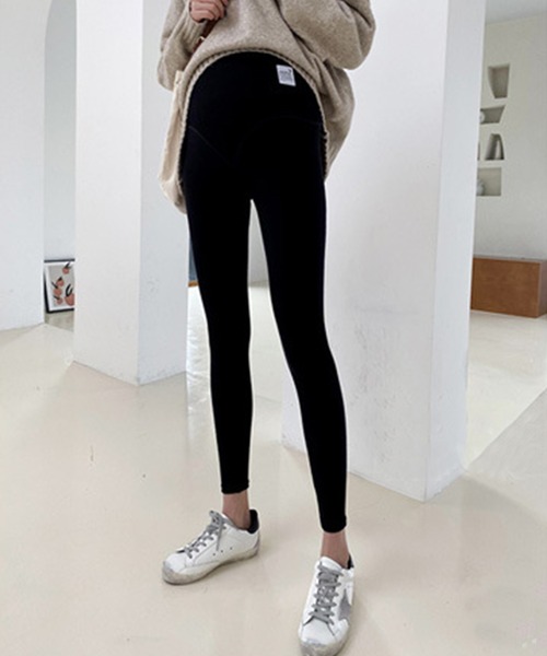 aimoha（アイモハ）の「シンプル マタニティレギンス（マタニティウェア/グッズ・レディース・ダークグレー/ブラック/ライトグレー・LARGE/X-LARGE/MEDIUM）」の6枚目の写真